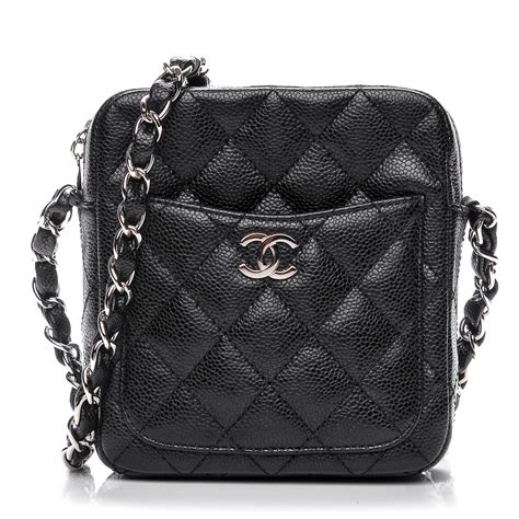 chanel caviar quilted camera bag